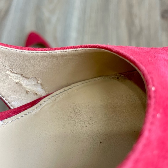 Michael Kors Cersei Red Suede Size 7 M EUC - Picture 6 of 8